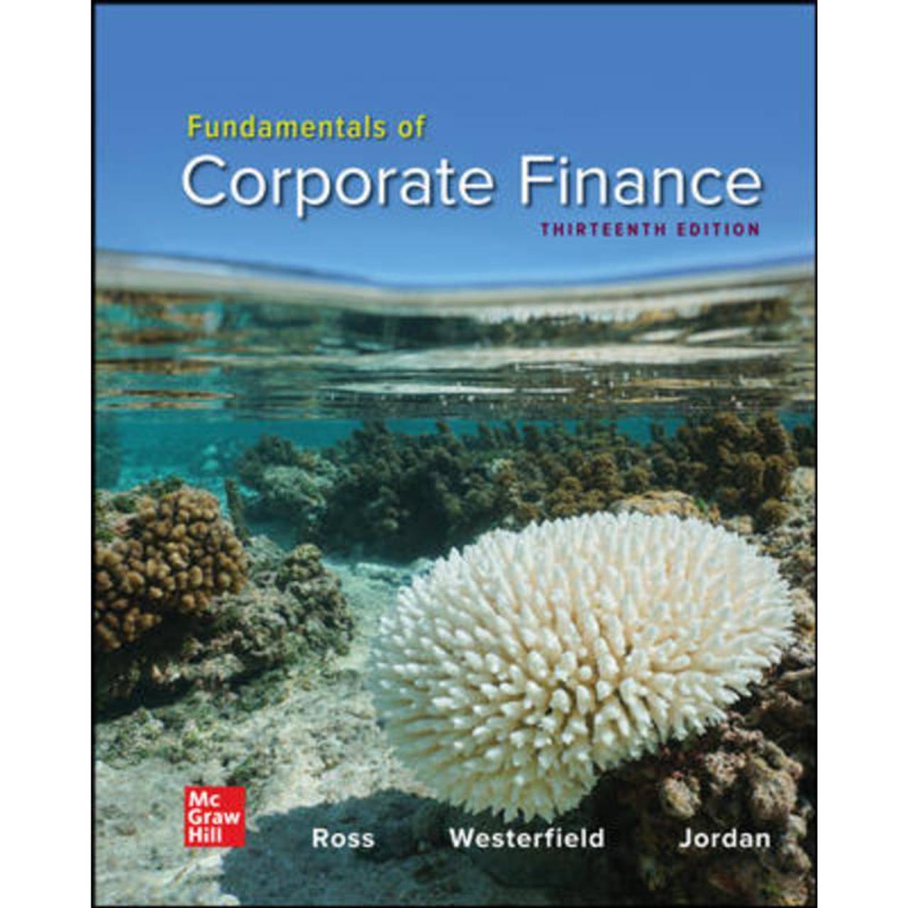 Corporate finance ross 13th edition