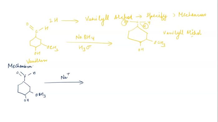 Vanillin borohydride sodium