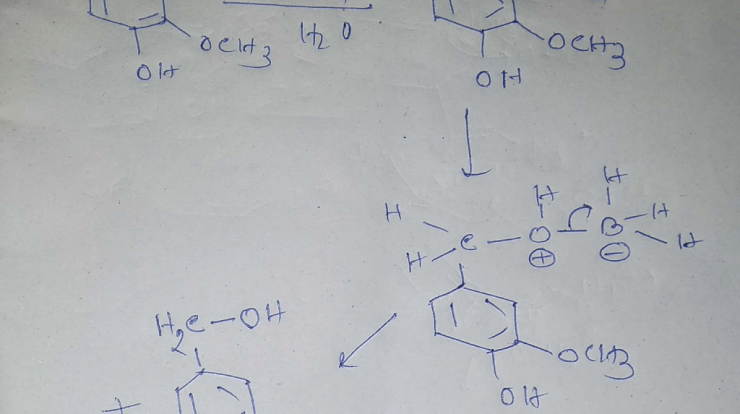 Vanillin reduction vanillyl mechanism borohydride hcl chemhelp