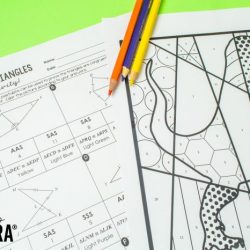 Area circumference and arcs coloring activity answer key