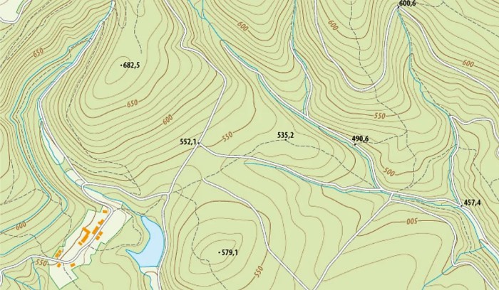 How does a topographic map help an architect